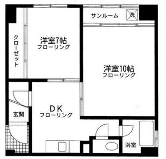 東京都豊島区池袋３丁目 賃貸マンション 2DK