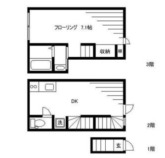 東京都豊島区千早１丁目 賃貸アパート 1DK